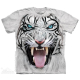  T-Shirt "Big Face Tribal White Tiger"