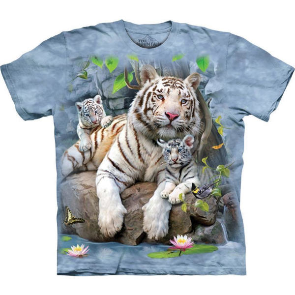 The Mountain Erwachsenen T-Shirt "White Tigers Of Bengal" 3XL