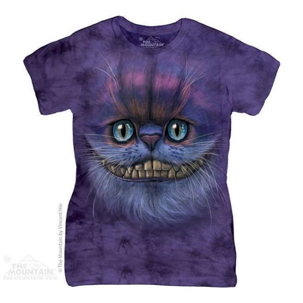 Damen T-Shirt "Big face Cheshire" M