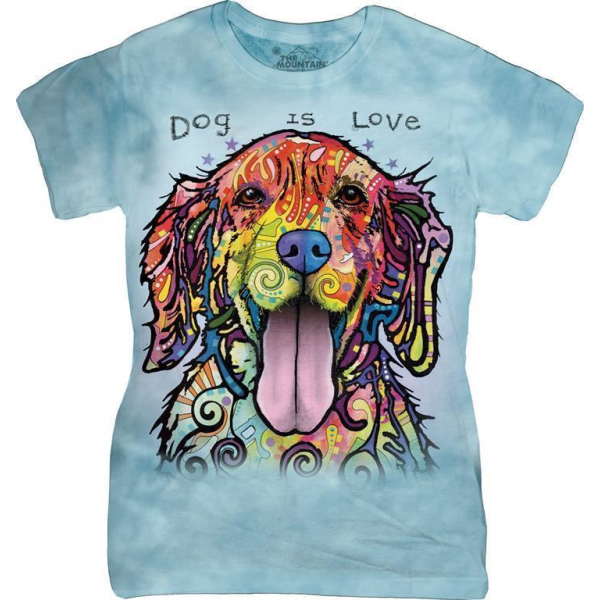 The Mountain Damen T-Shirt "Dog is Love" M