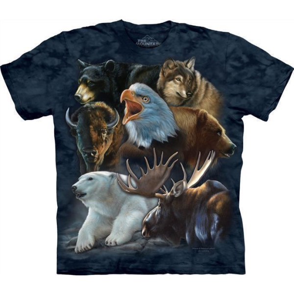 The Mountain Erwachsenen T-Shirt "Wild Alaskan Collage"