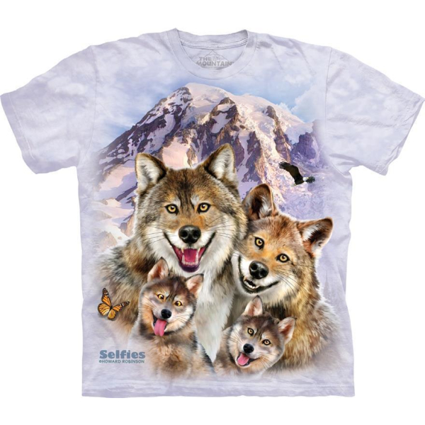  Kinder T-Shirt Wolf Selfie