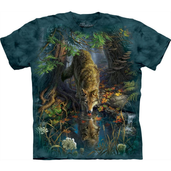 The Mountain Erwachsenen T-Shirt "Enchanted Wolf" 2XL