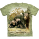 Kinder T-Shirt "Black Bear Family" Child - Small
