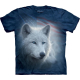 The Mountain Erwachsenen T-Shirt "Patriotic White Wolf" 5XL