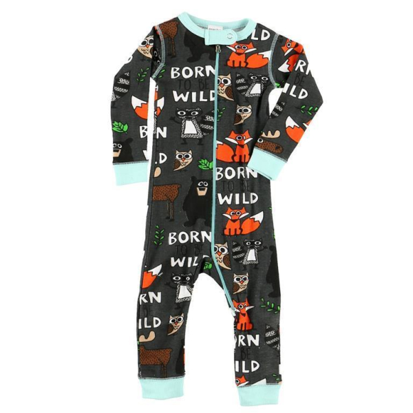 LazyOne Babyschlafanzug Einteiler "Born to be Wild" 18 Monate