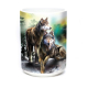 Kaffeetasse, Mug, Kaffebecher "Wolf Lookout"