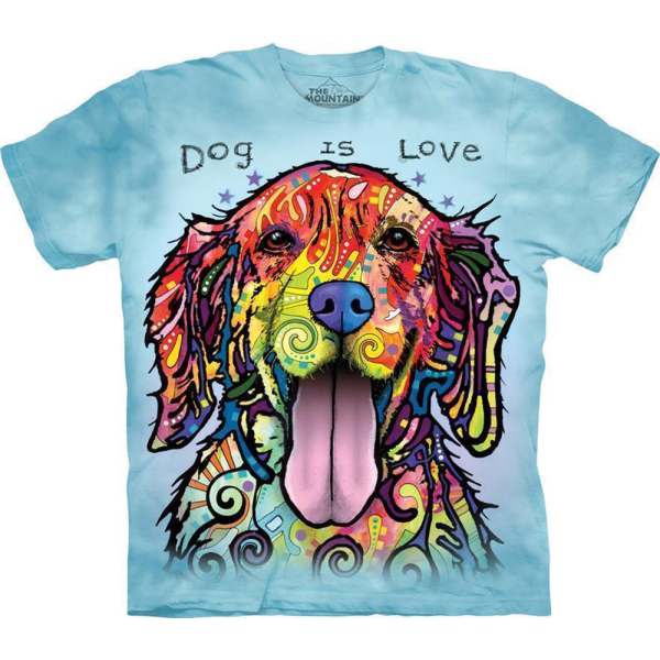 The Mountain Erwachsenen T-Shirt "Dog is Love"
