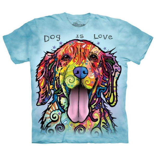 The Mountain  Kinder T-Shirt "Dog is Love" S - 104/122