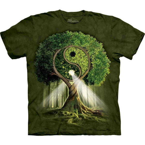 The Mountain Erwachsenen T-Shirt "Yin Yang Tree" M