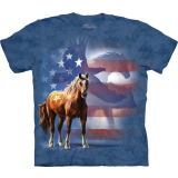 The Mountain Erwachsenen T-Shirt "Wild Star Flag"