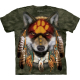The Mountain Erwachsenen T-Shirt "Native Wolf Spirit"