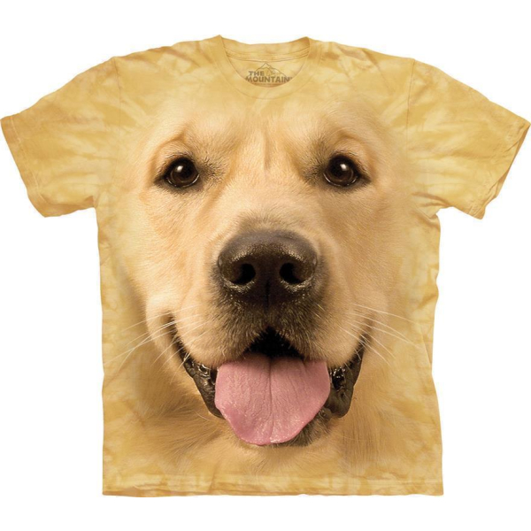 The Mountain Erwachsenen T-Shirt "Big Face Golden"