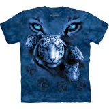  Kinder T-Shirt White Tiger Eyes