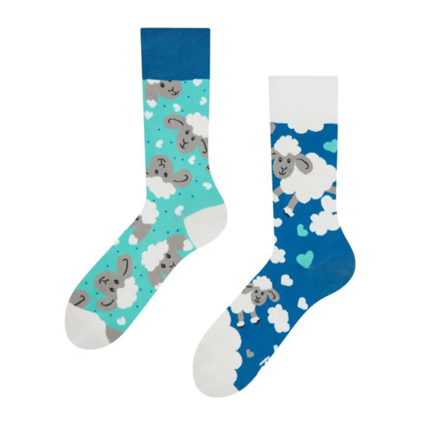 Dedoles Unisex Socken "Schafe und Wolken" UK3-5/EU35-38/US4-6