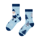 Dedoles Unisex Kids Socken warm "Blauer Weihnachtsmann" 23-26