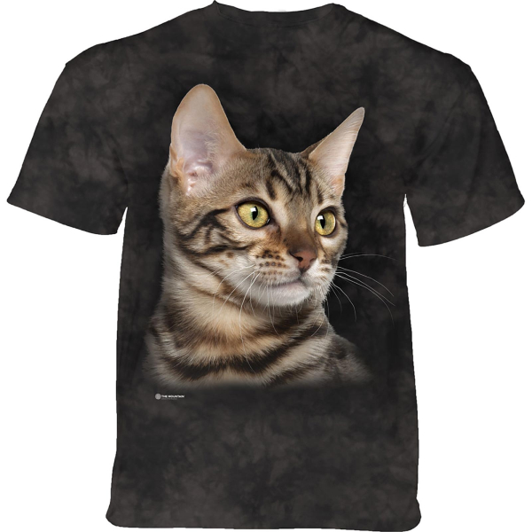  Kinder T-Shirt Striped Cat Portrait