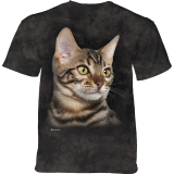  T-Shirt Striped Cat Portrait