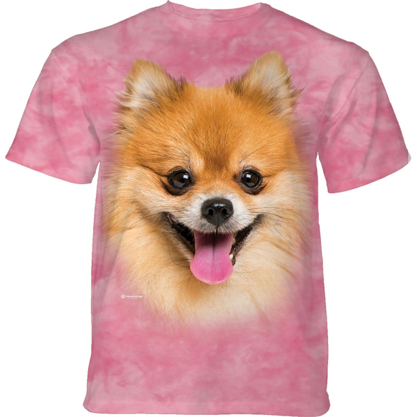 The Mountain Erwachsenen T-Shirt "Happy Pomeranian"