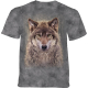 The Mountain Erwachsenen T-Shirt "Grey Wolf Forest" L