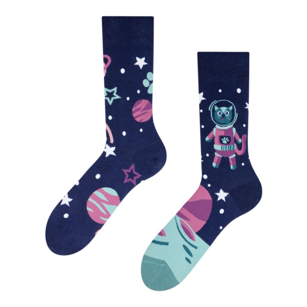 Dedoles Unisex Socken "Weltraumkatze" UK3-5/EU35-38/US4-6